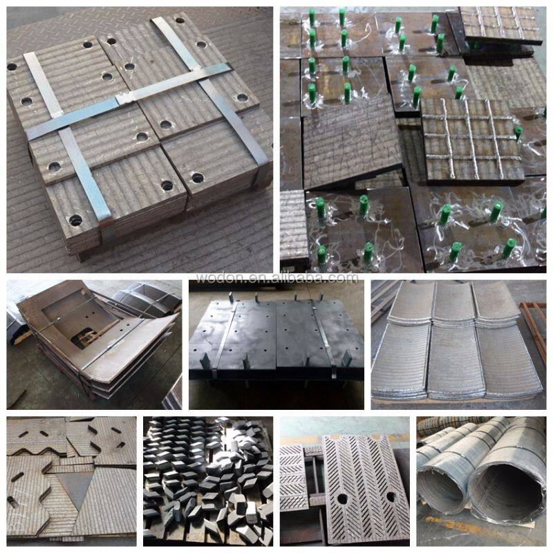Chromium carbide overlay seamless abrasion resistant plate