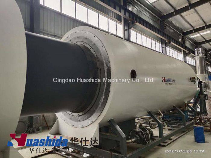 Huashida Installation of HDPE jacket pipe extrusion line 2