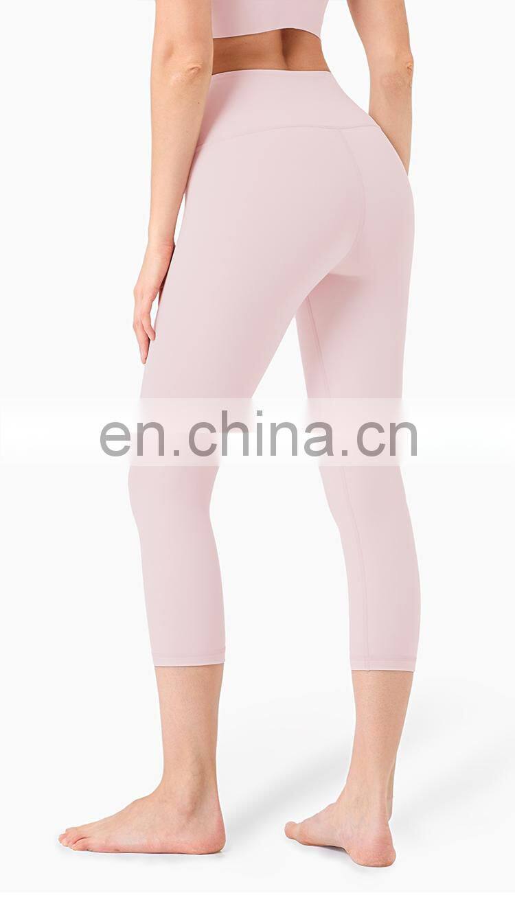 High Support Yoga Pants Leggings Sport Down Capri Leggings Workout Two Mile Wear