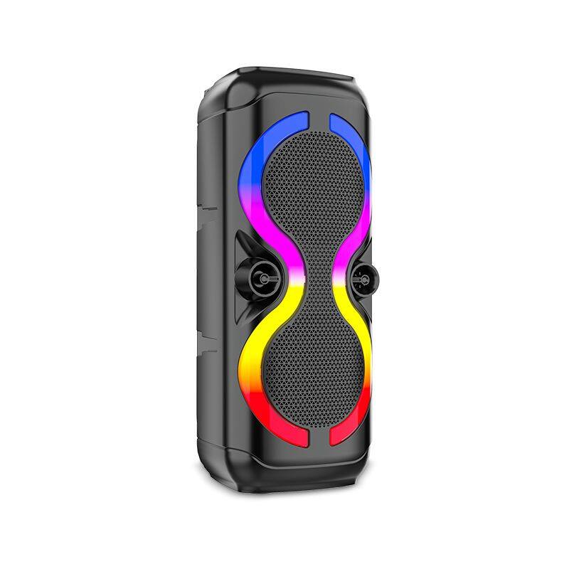 ZQS8230 OEM sell well 30W power dual 8 inch speaker wireless party speaker with colorful lights