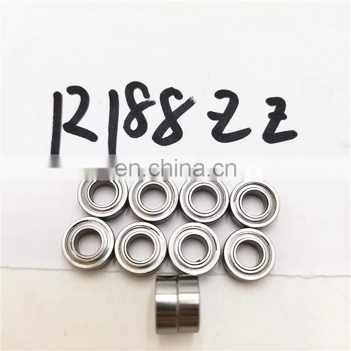R-series stainless steel deep groove ball bearing R18ZZ Bearing   is in stock