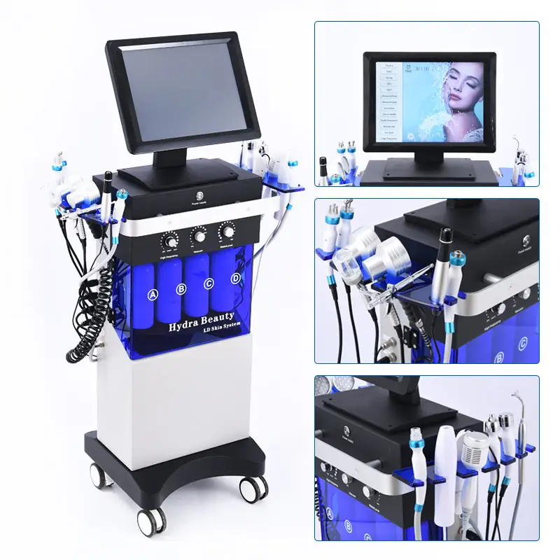 Hydra Diamond Peeling Oxygen Spray Machine for Skin Care Microdermabrasion Water Het Cleaning Oxygen Facial Machine