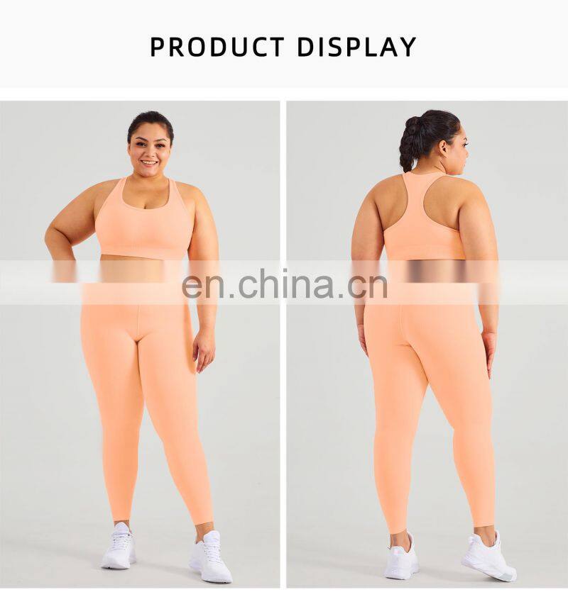 LOLOLULU Athletic Sports Slim Fit Gym Women Set 2 Piece Plus Size Yoga Suit