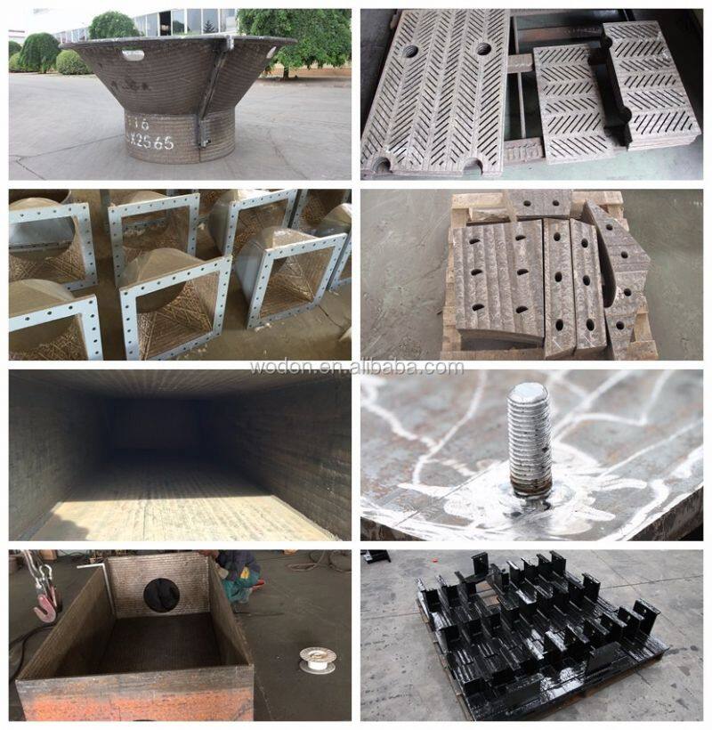 Wodon super wear resistant steel plate with chromium carbide overlay