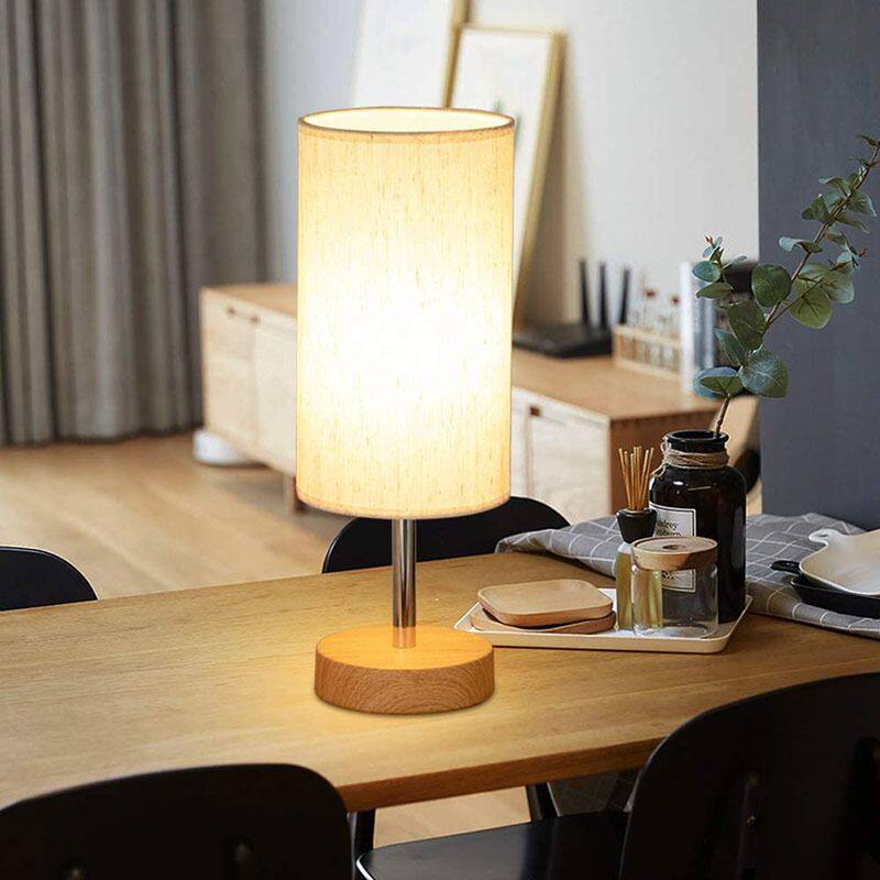 USB Rechargeable Linen Table Lamp
