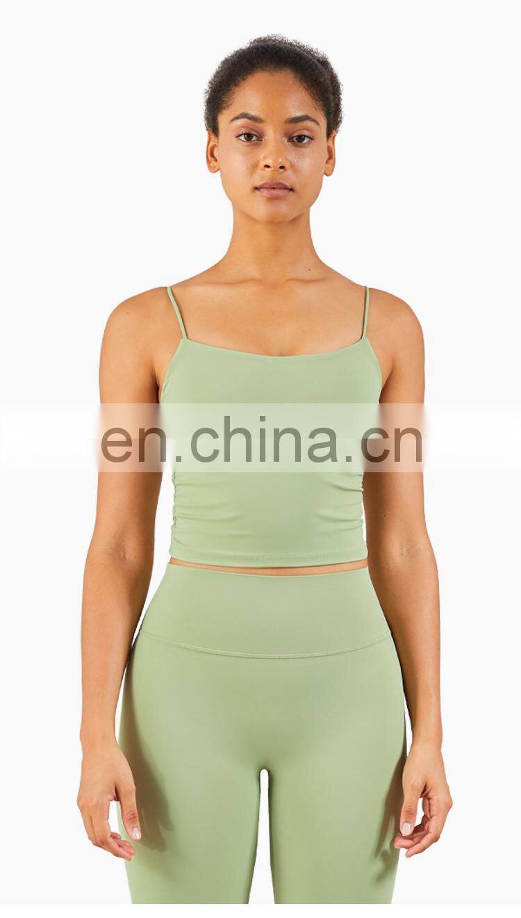 High Quality Sports Bra Skin-Friendly Workout Thin Strap Yoga Custom Tank Top Women