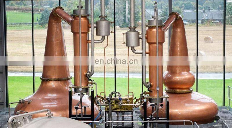 High quality copper alcohol distillery equipment whisky making machine