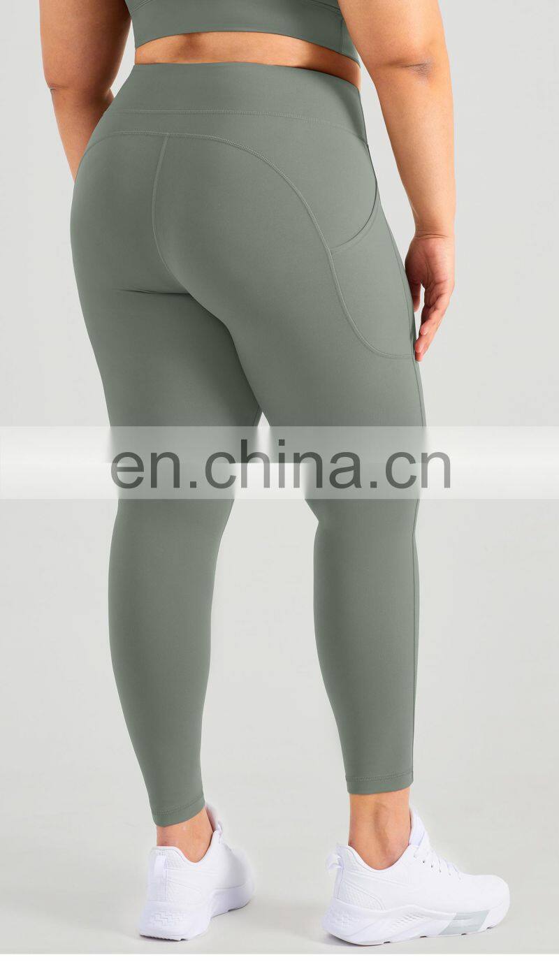 Custom Yoga Leggings With Pocket Gym Plus Size Workout Sexy Body Scrunch Butt Sport Pant