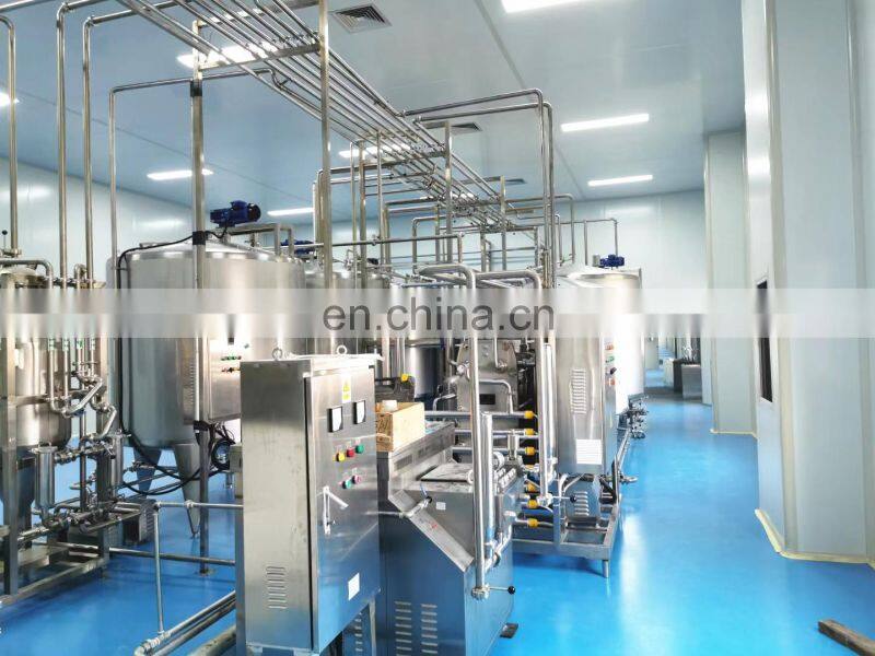 Automatic dairy processing equipment machine pasteurized milk UHT milk yogurt cheese butter cream ghee production line plant