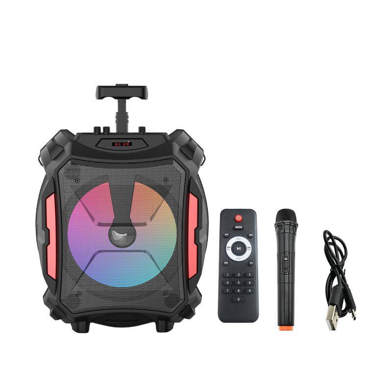 ZQS12110 30W power wireless OEM single 12-inch speaker bluetooth speaker with colorful lights