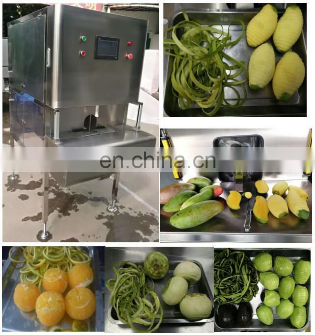 Shanghai Factory industrial automatic Commercial Fruit Mango Processing equipment  Peeling Coring Slicing Cutting peeler Machine