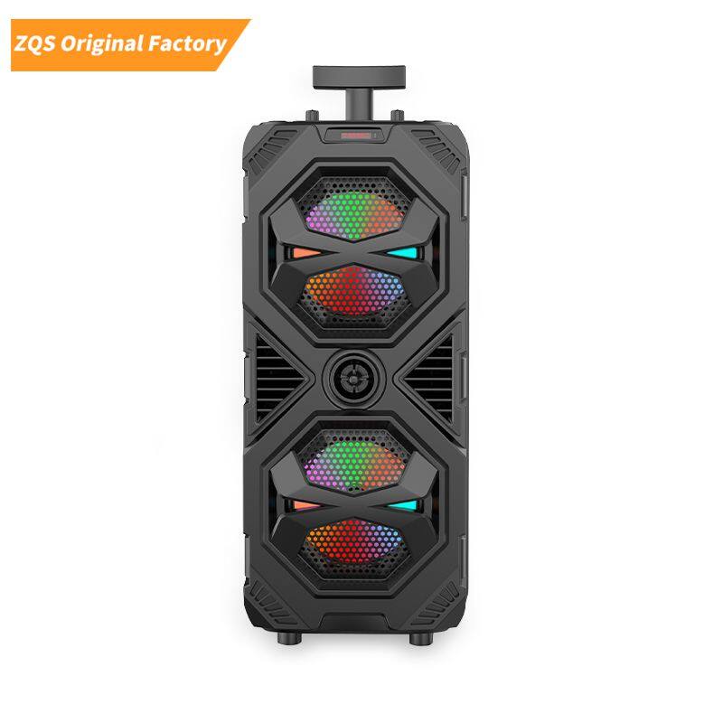 ZQS8212 DJ wholesale subwoofer 40W power dual 8 inch speaker wireless karaoke party speaker