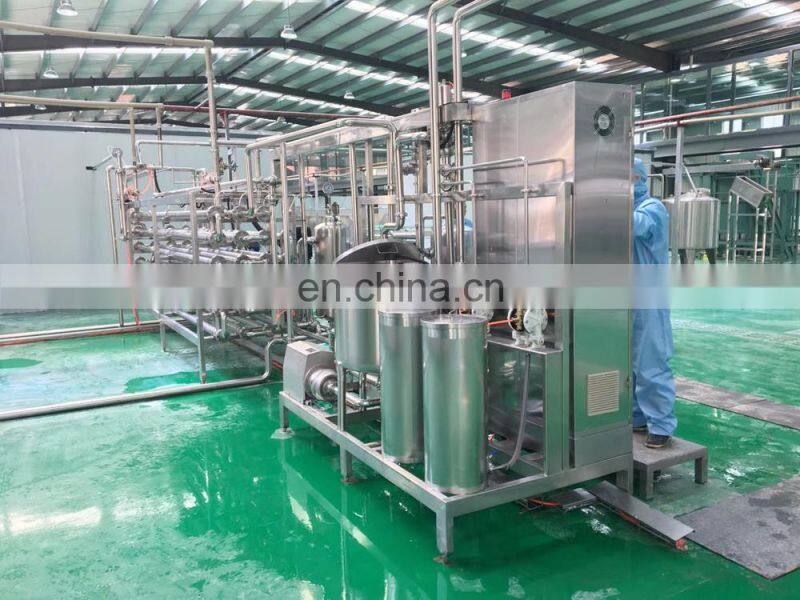 Shanghai factory cheap small scale UHT milk homogenizer sterilization sterilizer aseptic filling machine processing line plant