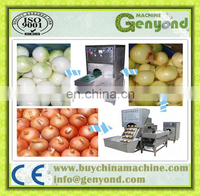 Automatic Onion peeling and root cutting machine