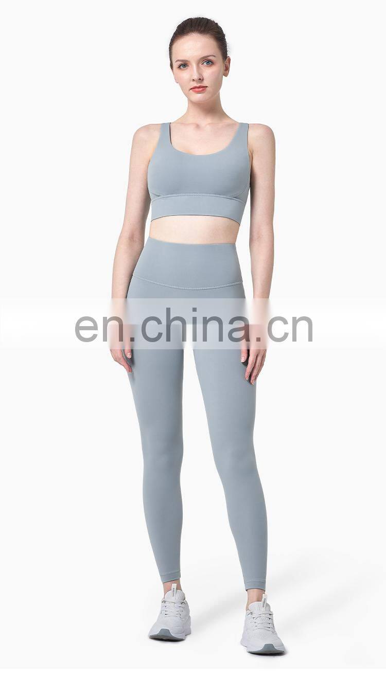 Spot Stock Christmas Red Two Pcs Yoga Set OEM Women Workout Sets