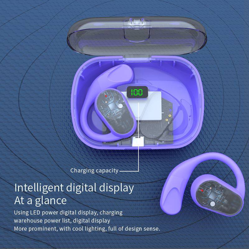 New Storage Box Earphone OWS Earphones Bluetooth Headphones Bluetooth Rotatable Speaker Hifi Airbuds Earbuds Wireless Sport Gift