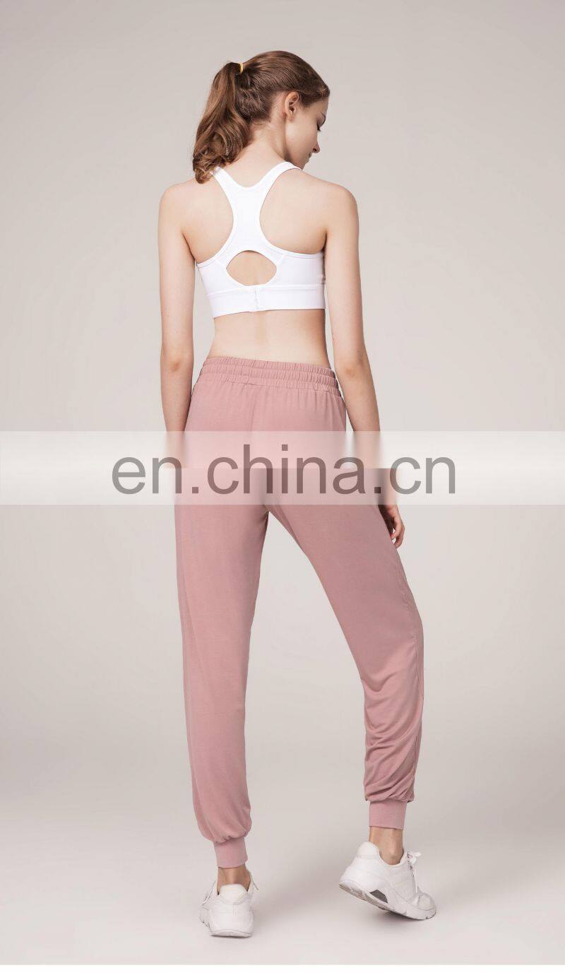 Quick-Drying Loose Cotton Women's Jogger Pants Harem Style Running Fitness Yoga Pants With Pocket