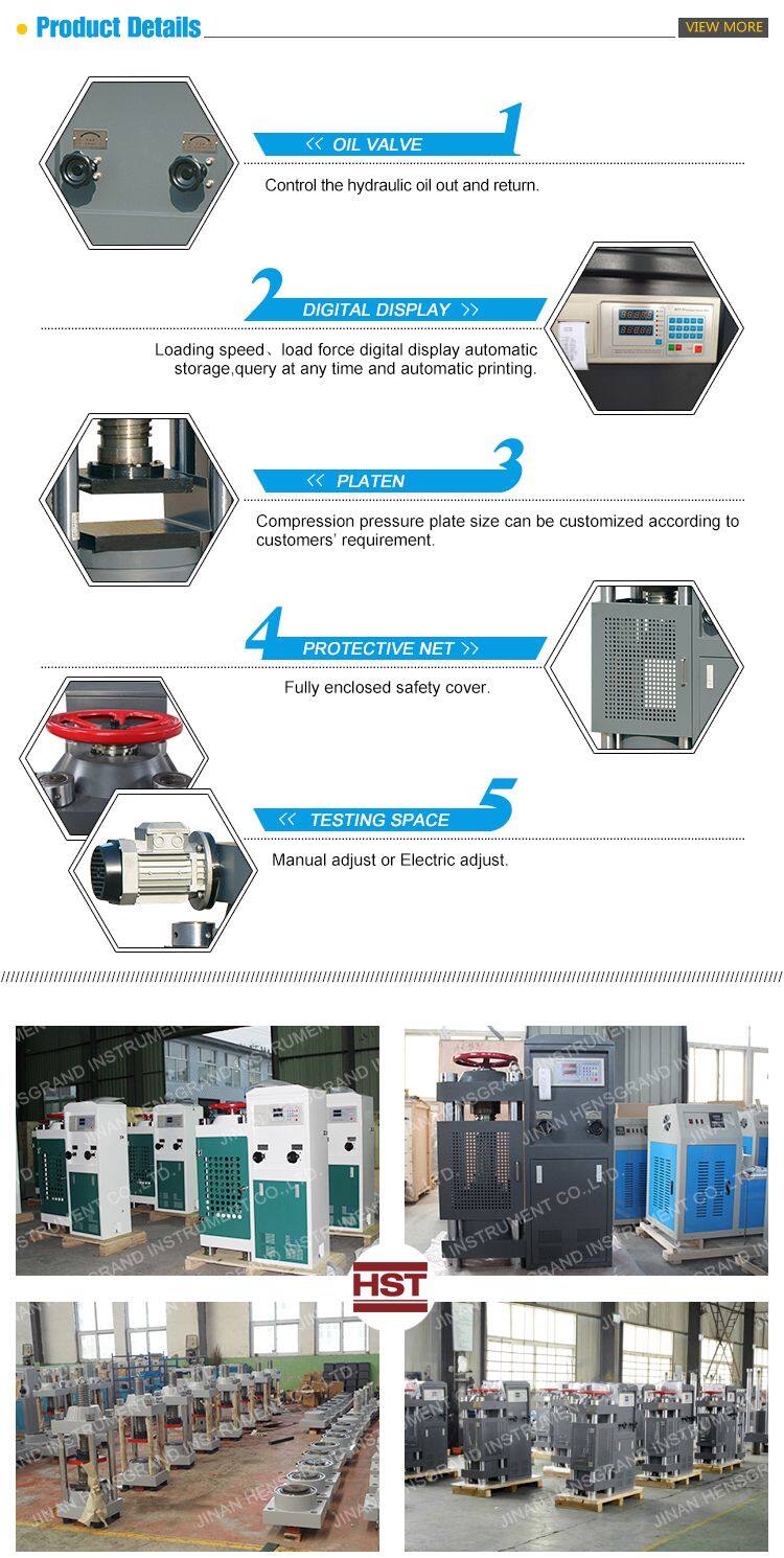 Concrete Blocks Making Compressive Strength Testing Machine