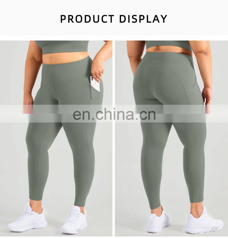 Custom Yoga Leggings With Pocket Gym Plus Size Workout Sexy Body Scrunch Butt Sport Pant