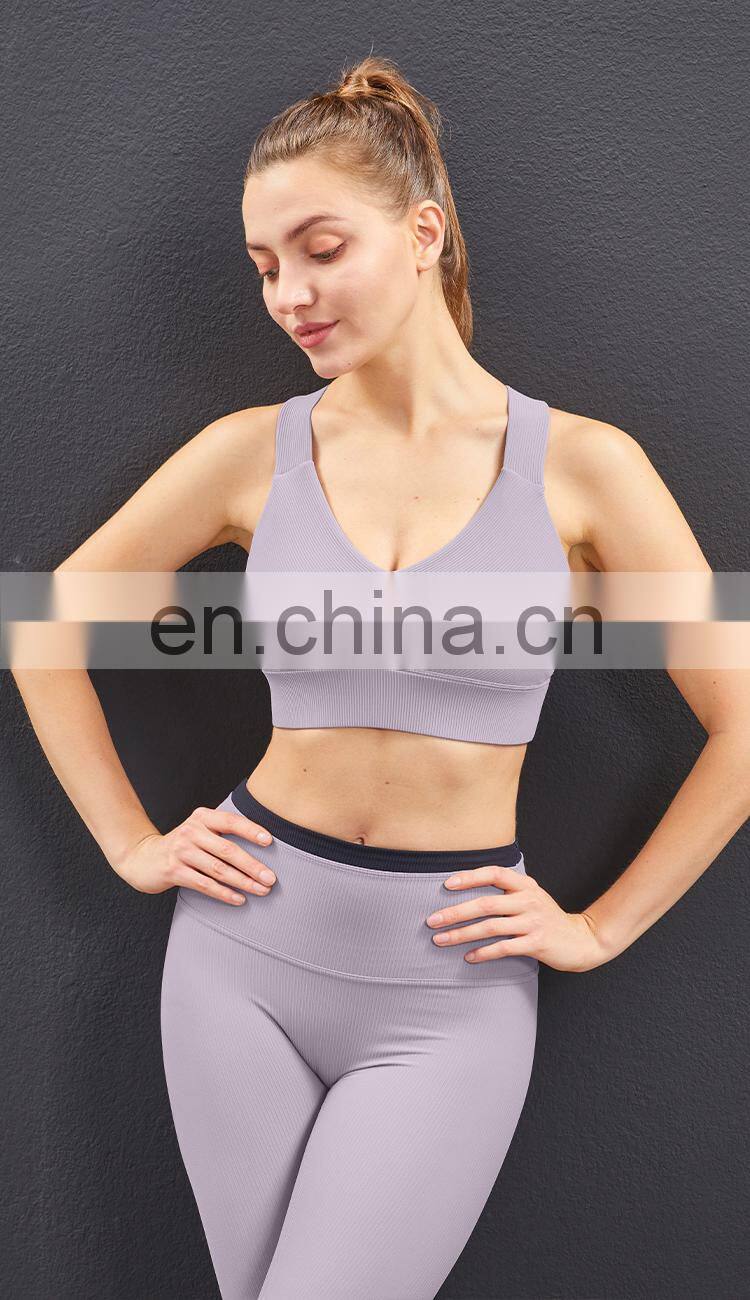 High Quality Custom Private Logo High Impact Sports Bra Breathable Cross Back Yoga Sports Bra
