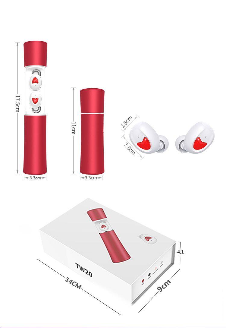 New tw20 Bluetoth headset 5.0 wireless sports earplug TWS stereo factory direct sales