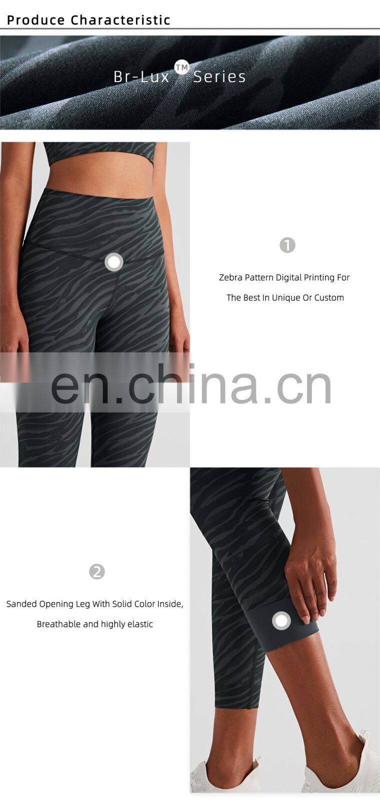 New High Waist Leggings Yoga Wear Sexy Women's Tie Dye Running Plus Size Leggings Zebra