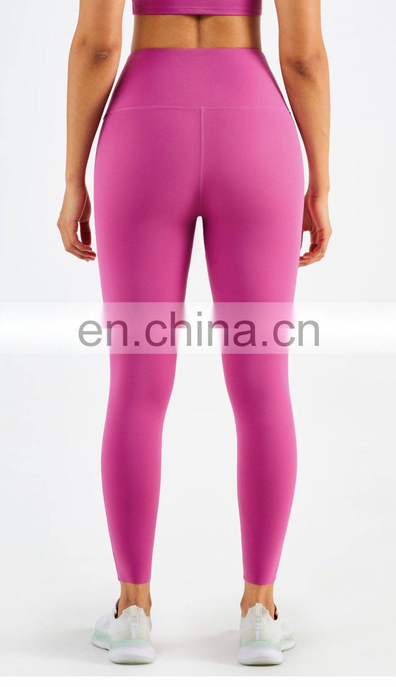 2022 Wholesale Anti Curling High Waist Yoga Pants No T Line Yoga Leggings ECO Friendly