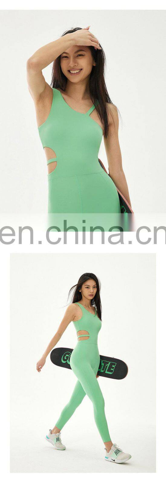 Women One Piece Hollow Breathable Jumpsuits Wholesale Backless Bodysuits With Leggings