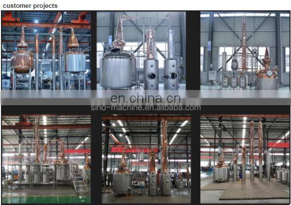 High quality copper alcohol distillery equipment whisky making machine