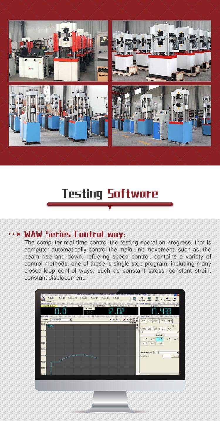 Power Fittings Hydraulic Horizontal Tensile Strength Testing Machine Sling and Chain Horizontal Tensile test Bench
