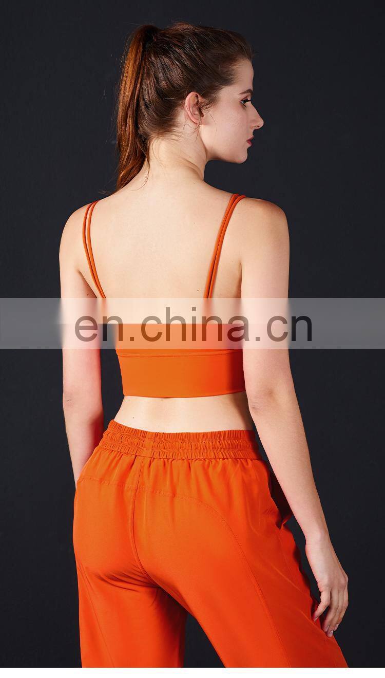 New Arrival Women Padded Sports Bra Support Fitness Workout Yoga Bra Camisole Tank Top