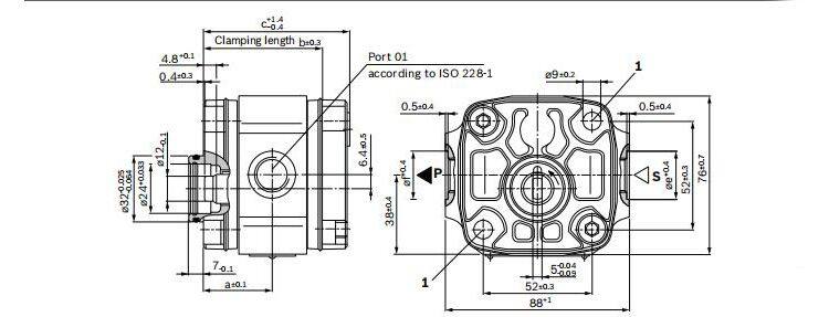 Rexroth Hydraulic Vane Pump 0510625077 AZPF-11-016RAB01MB