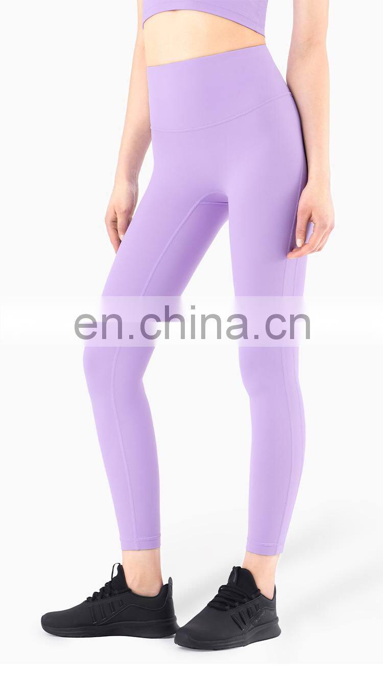 High Waist Women Yoga Pants Leggings Double Hip Line Workout Yoga Legging With Custom Logo