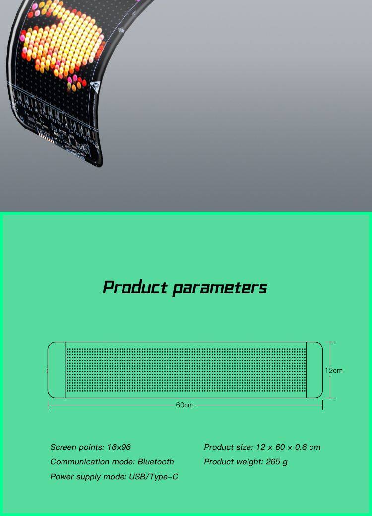 96*16 Car Windshield LED Screen Diy Indicator Light Devil Eyes App Control for Truck Animated Decorative Electronic