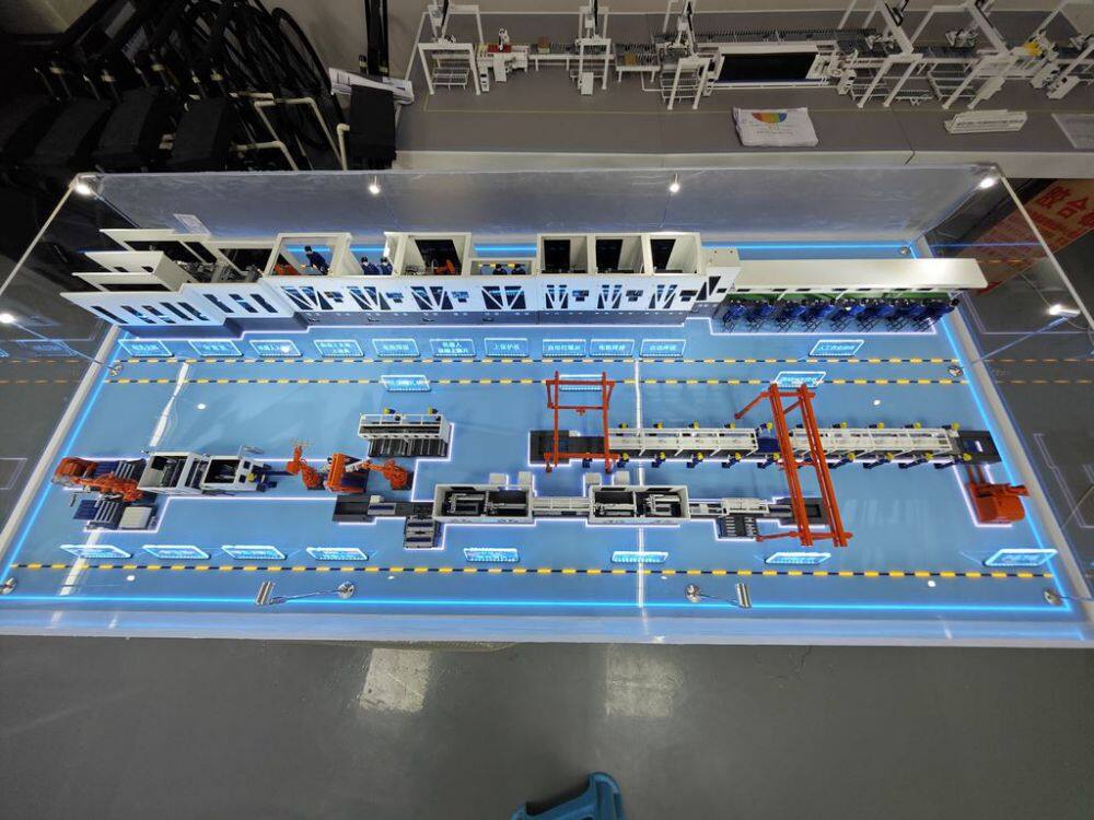 Battery production line sand table model manufacturing factory