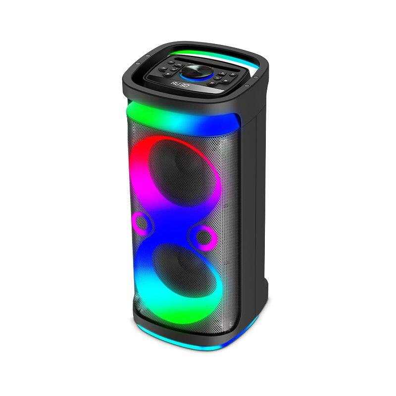 ZQS8249 super power 60W wireless 8-inch*2 deep bass sound OEM party speaker with colorful lights