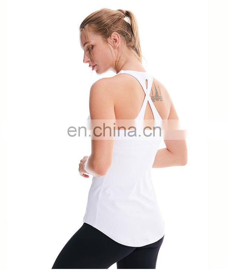 Wholesale high quality women fitness wear fashion design yoga tank tops
