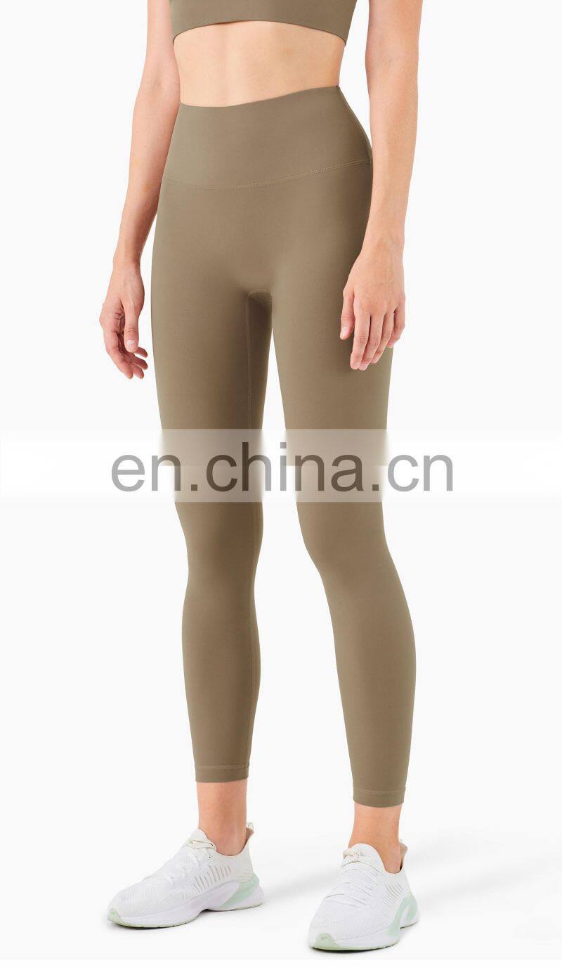 2021 ECO Girls Fitness Sport Leggings Tights Pants Custom Logo Push Up Yoga Pants With Pocket