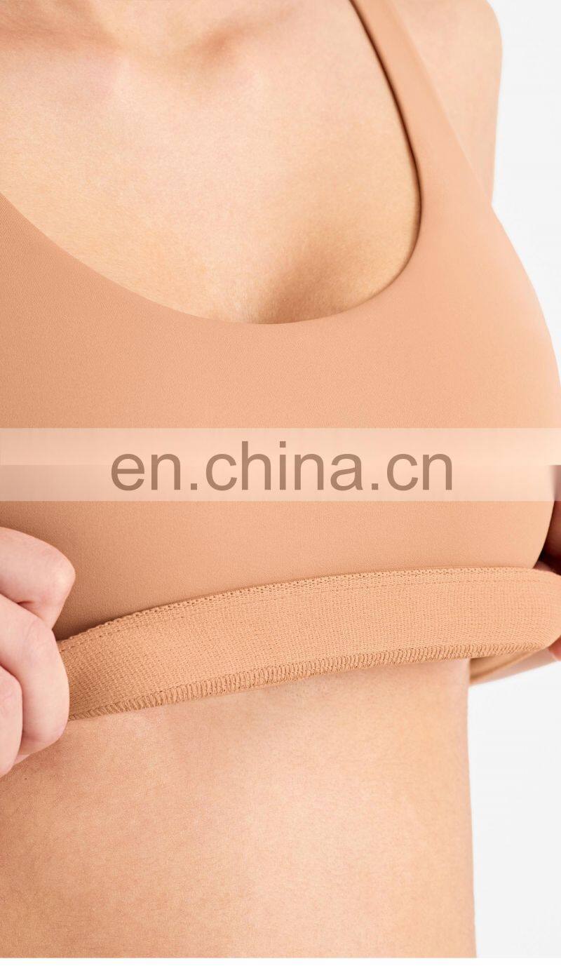 The New Fashion Cloud Feeling Adjustable Strappy Sports Bra Private Label Yoga Clothing