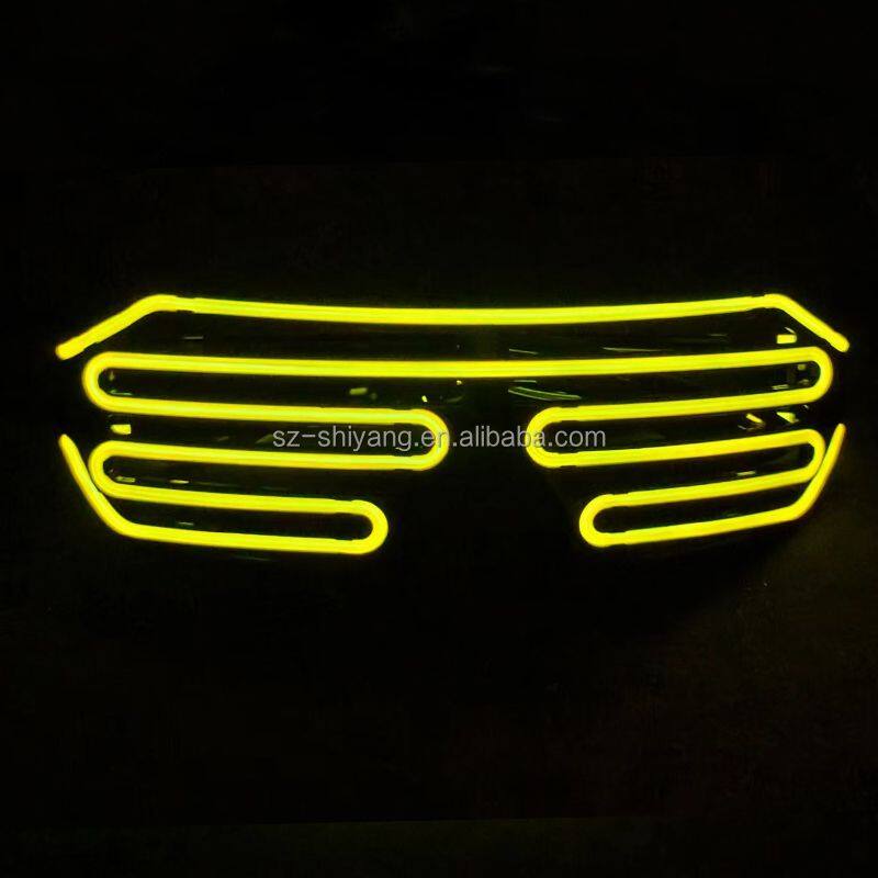 Party Decoration Bar Gift USB Charging Light up Party Glow Glasses Wholesale Flashing LED Sunglasses