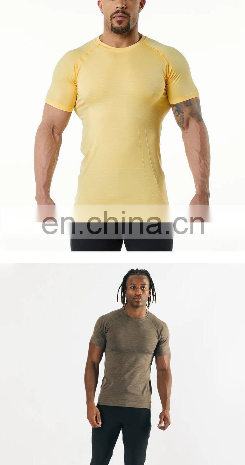 Wholesale Mens Gym Oversized Short Sleeve Tshirts Sports Muscle Active Fitness Wears