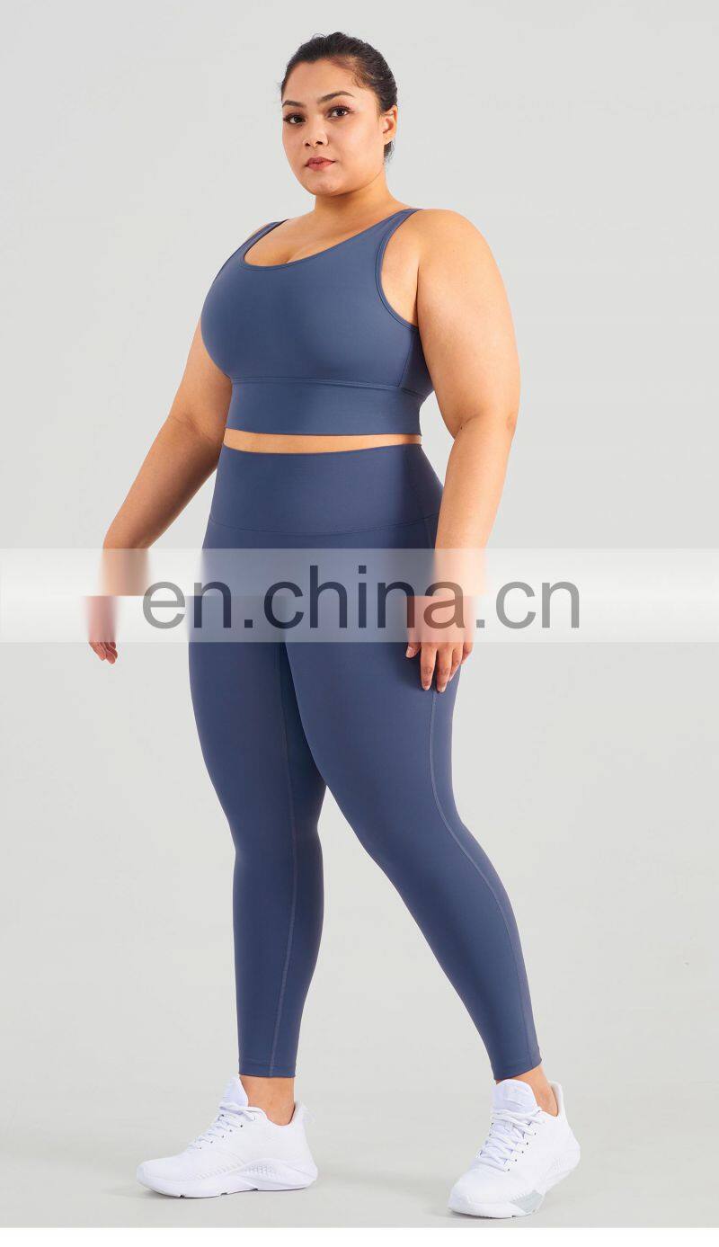 Hot Selling Plus Size Gym Fitness Sets Women Yoga Sexy High Impact Sport Wear