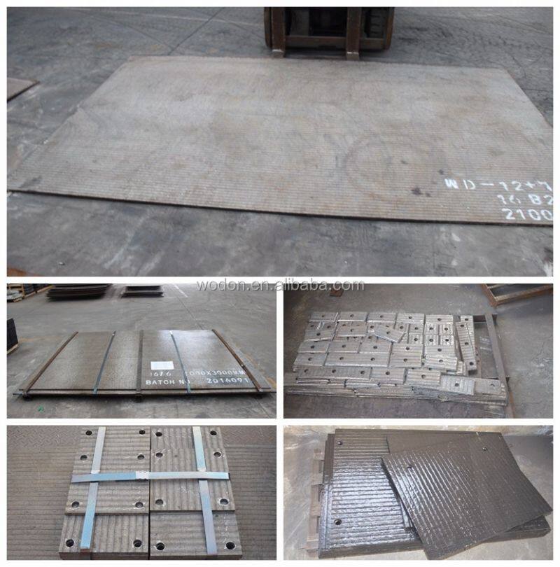 high wear resist overlaying hardfacing steel plate liner