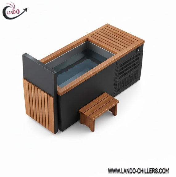 Lando Luxury Ice Bath System: 1 HP Integrated Chiller for Commercial & Therapy Use