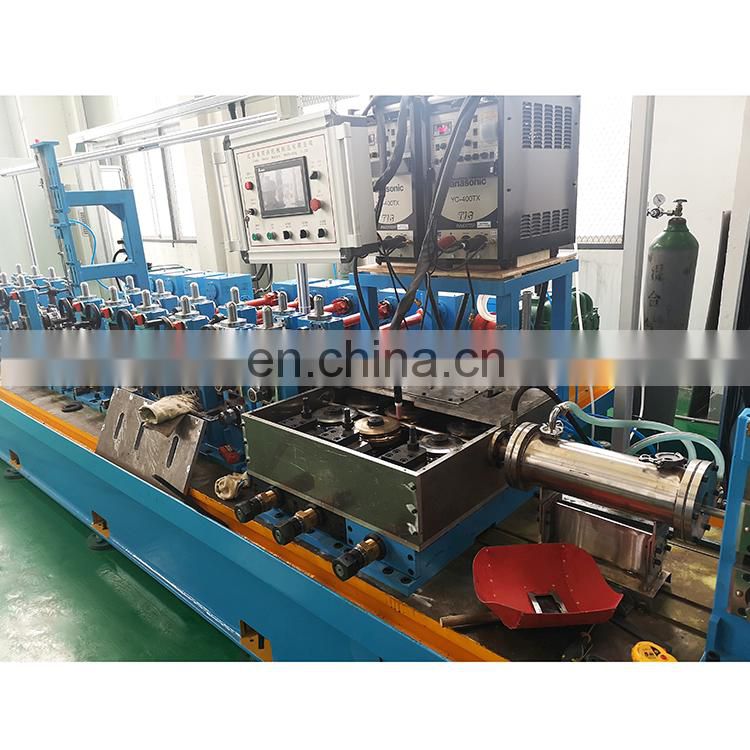 Nanyang strict process requirements ss tube mill pipe making machine erw steel pipe welding mill