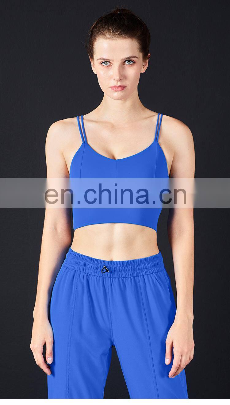 New Arrival Women Padded Sports Bra Support Fitness Workout Yoga Bra Camisole Tank Top