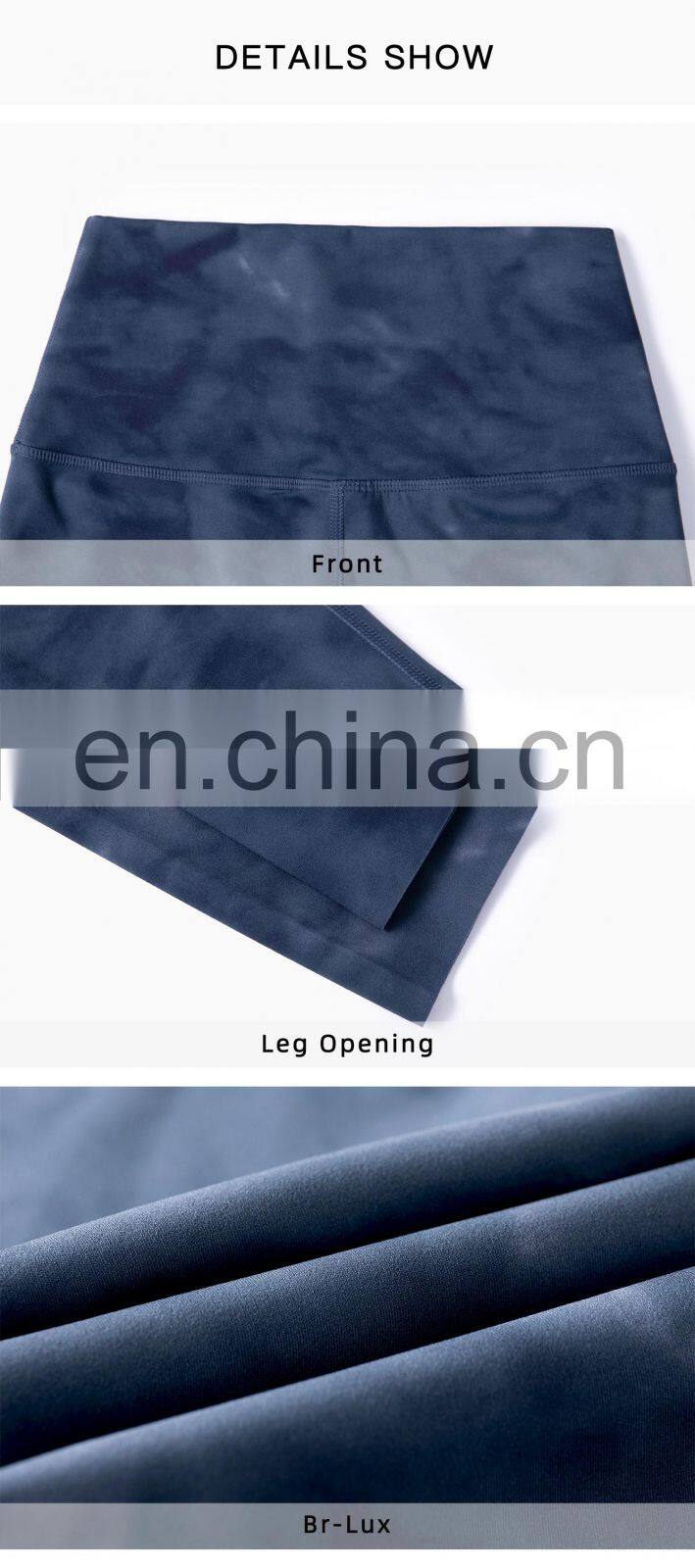 Tik Tok Plus Size Yoga Pants Wear On Both Sides Workout Tie Dye Push Up Leggings