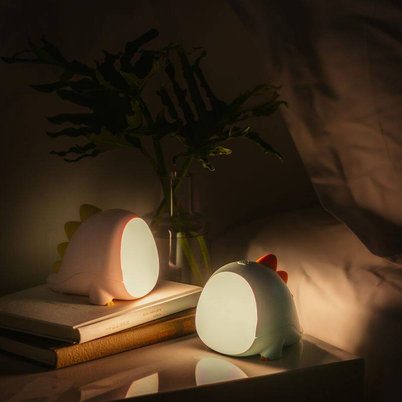 Yarrae Rechargeable Cute Dinosaur LED Nursery Night Light For Kids Sleep Light