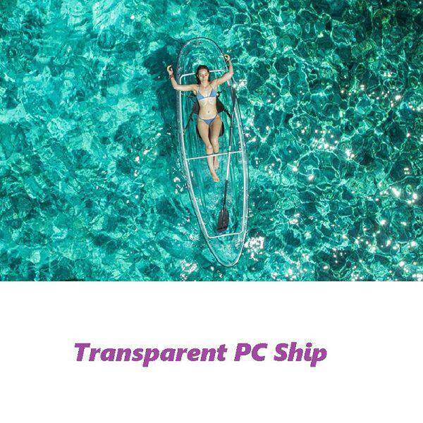 Transparent boat PC crystal boat drifting kayak