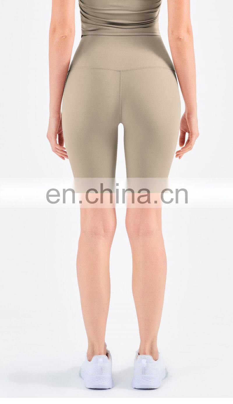 2022 No T line Yoga Legging With Buttock Lifting Biker Shorts For Women